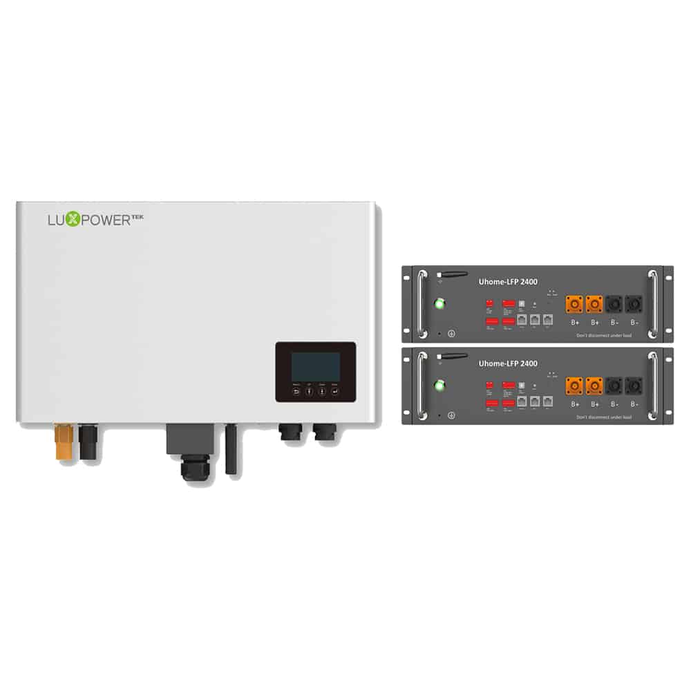 A picture of the Lux 4.8kWh Uhome Battery Storage Bundle.