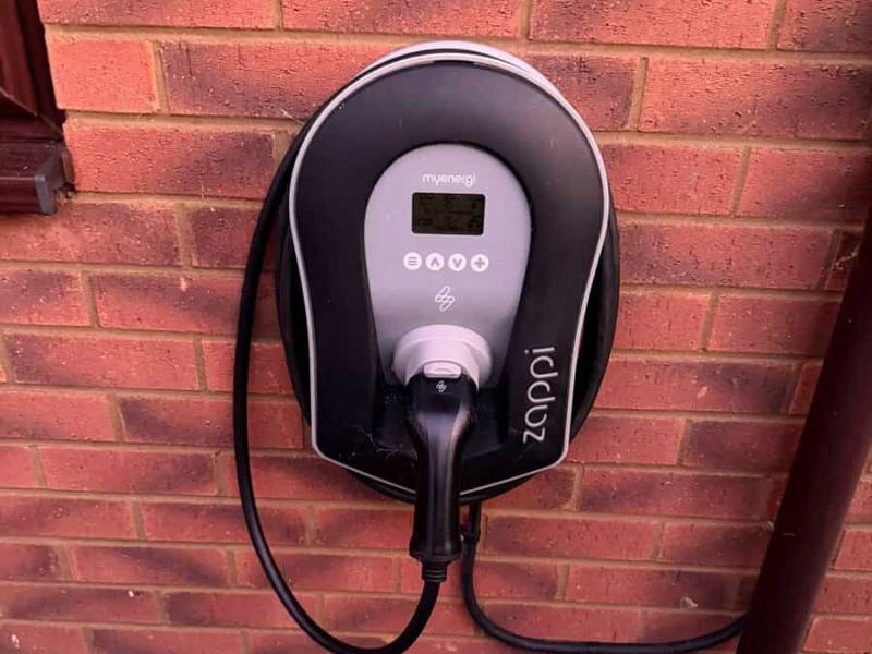 EV charger installed on a driveway in Sheffield
